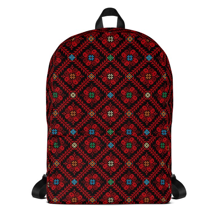 Red Tatreez Backpack product image (1)