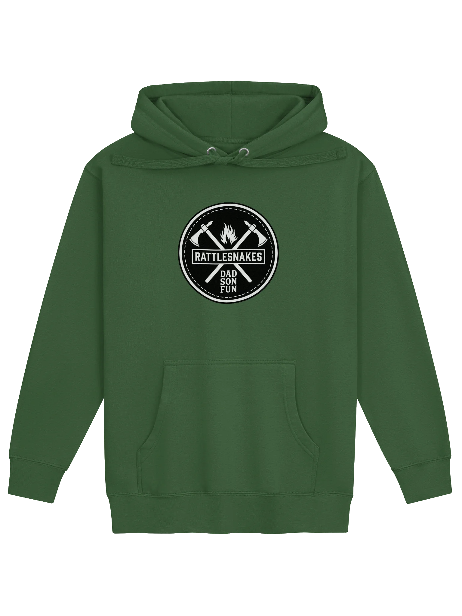 Green Pullover Patch Back Hoodie product image (1)
