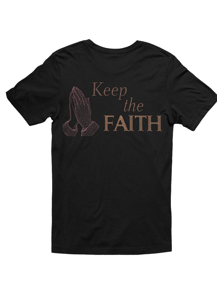 God Kept Me -Keep The Faith Glittery Tee product image (2)