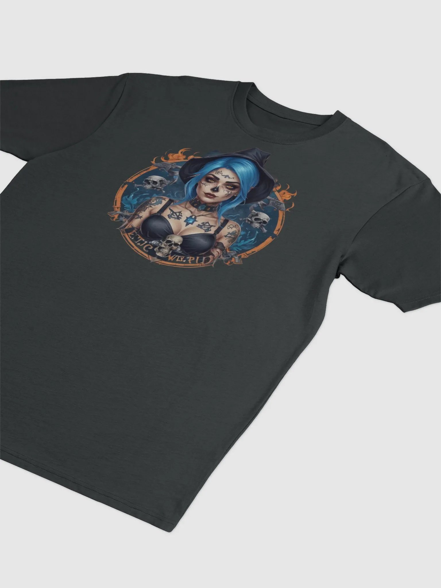 Mystical Gothic Blue Witch Tee product image (3)
