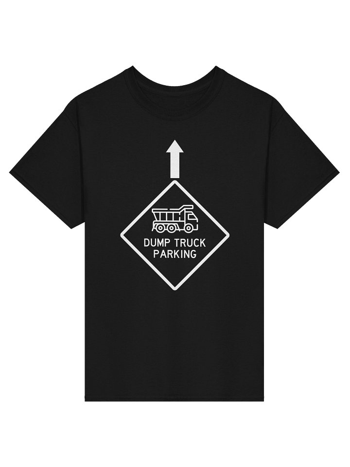 Dump Truck Parking Black Tee product image (1)