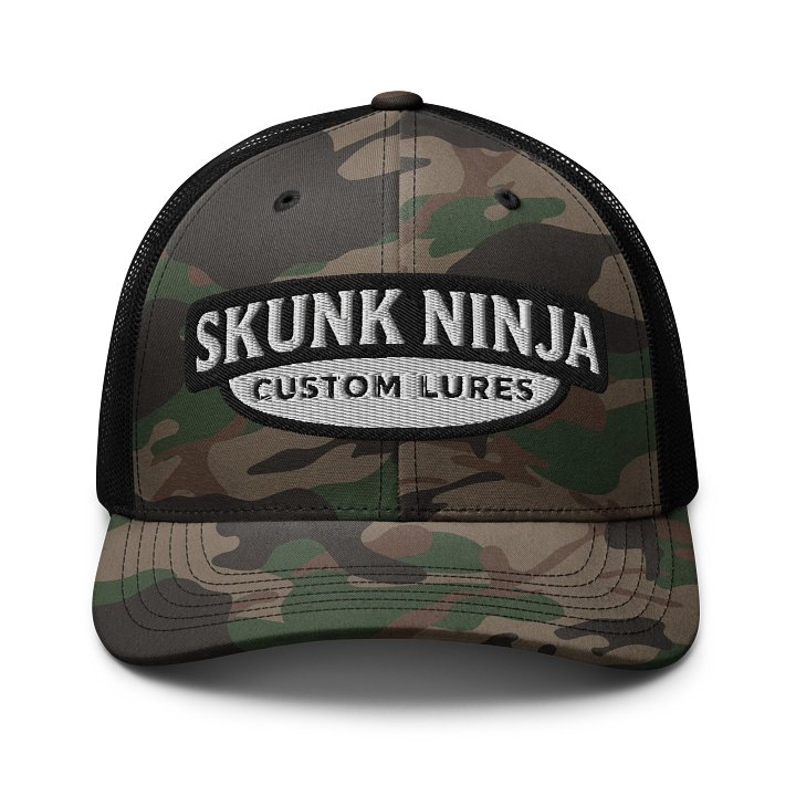 Skunk Ninja Custom Lures Camouflage Trucker Hat product image (1)