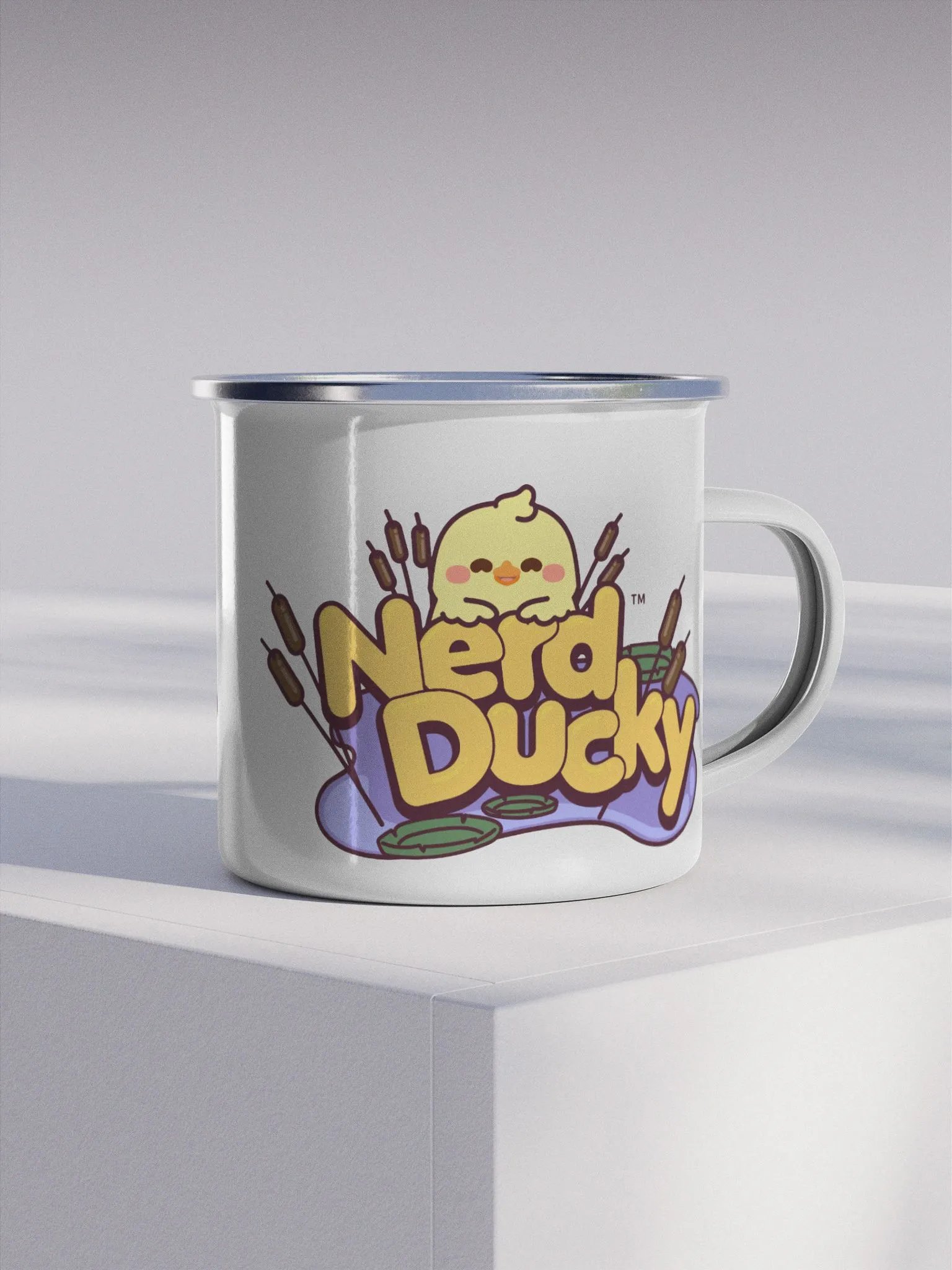 Nerd Ducky Enamel Mug product image (4)