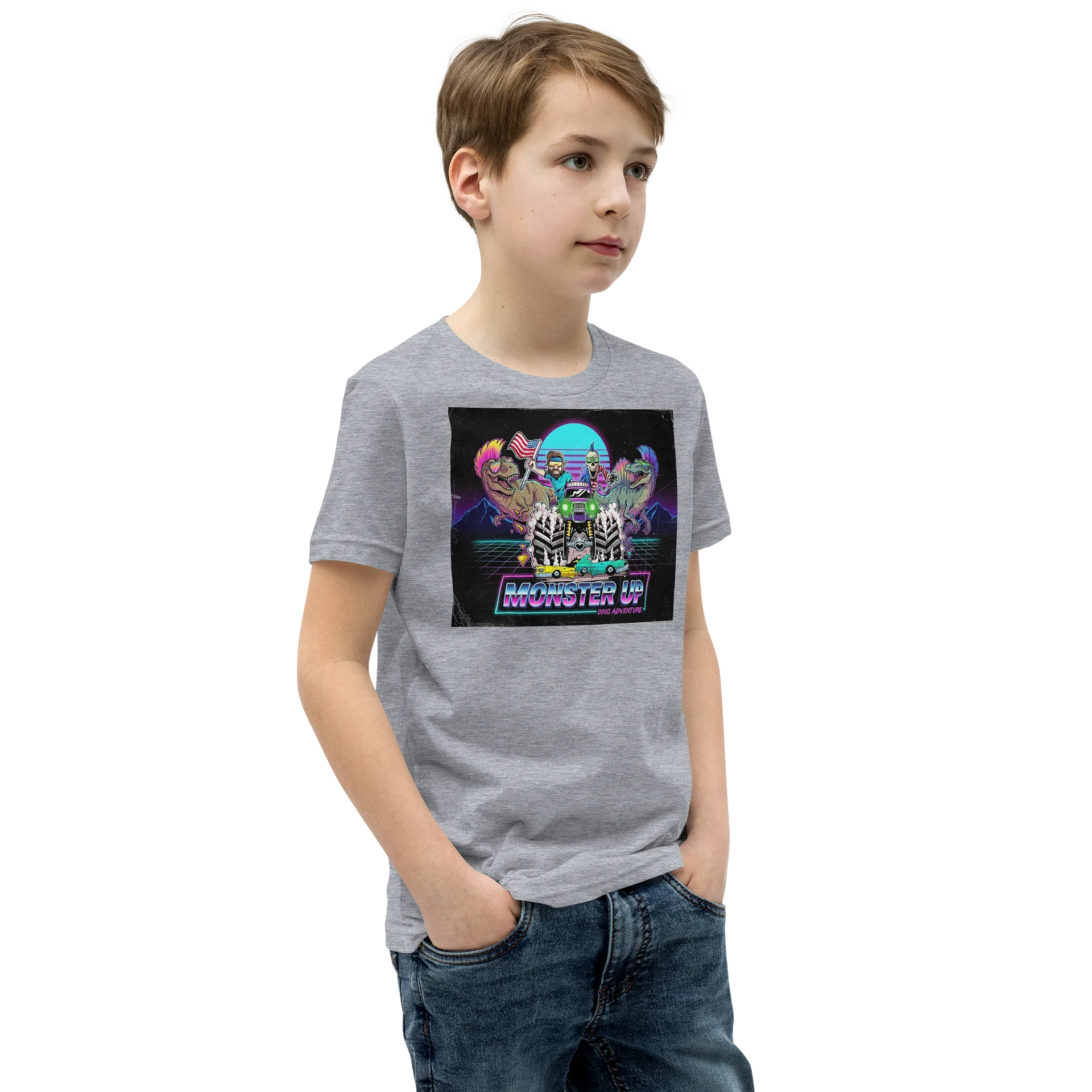 Bella+Canvas Youth Short Sleeve T-Shirt : DINO ADVENTURE product image (40)