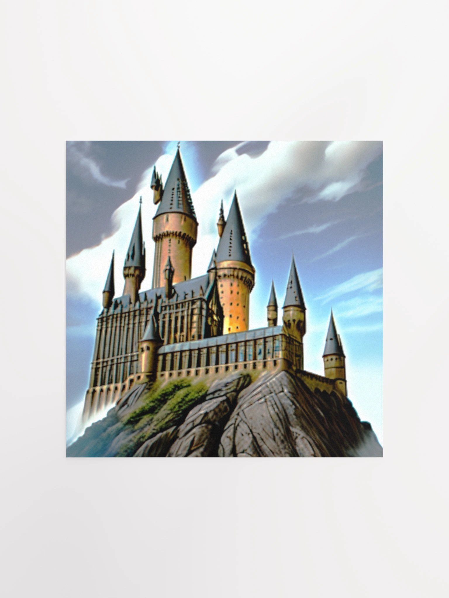 Castle Cliffside Fantasy Poster product image (5)