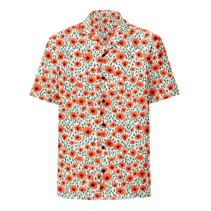 Floral Pattern Poppy Flowers Hawaiian Shirt product image (1)