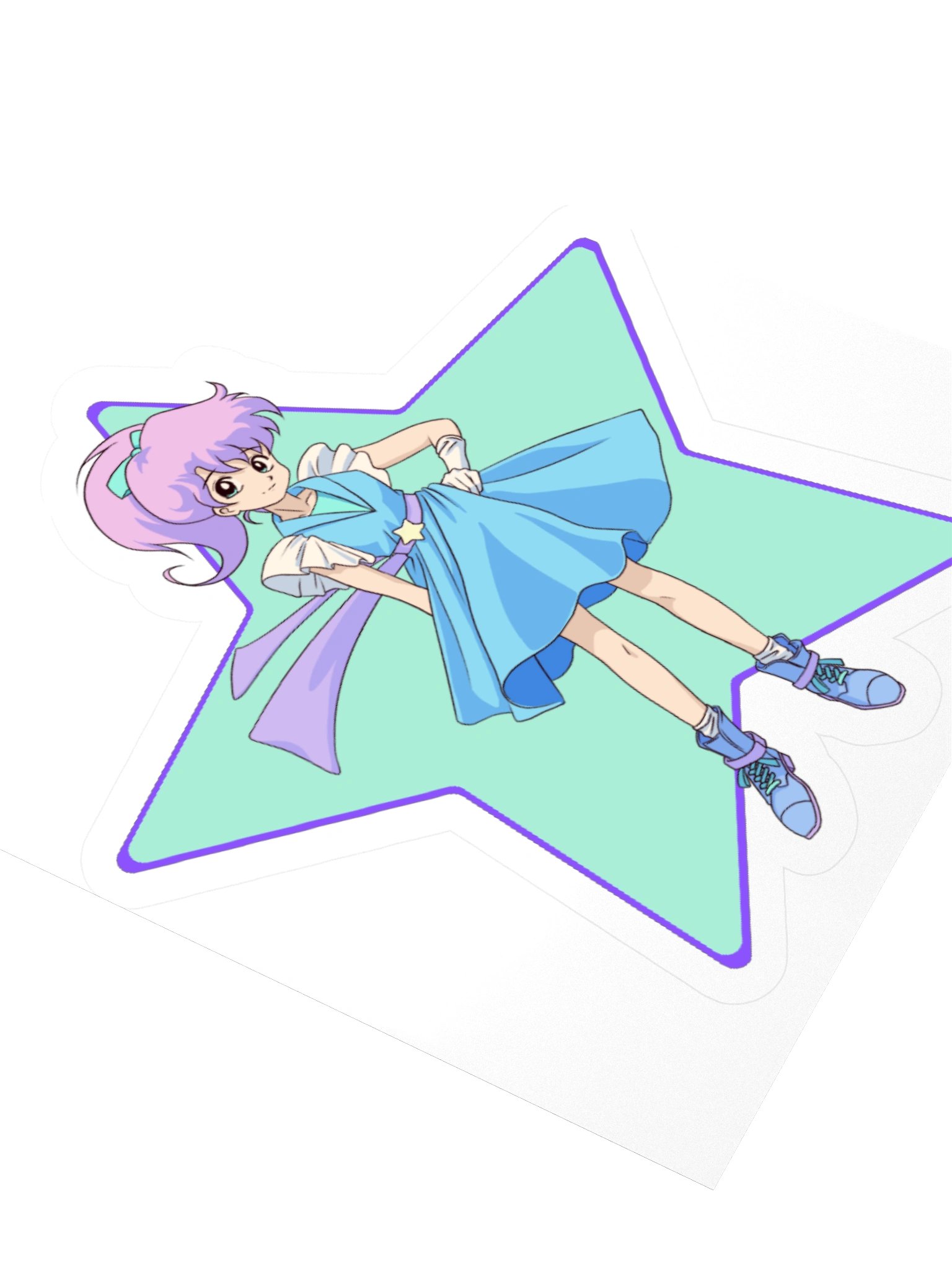Anime Star Girl Kiss Cut Sticker product image (9)
