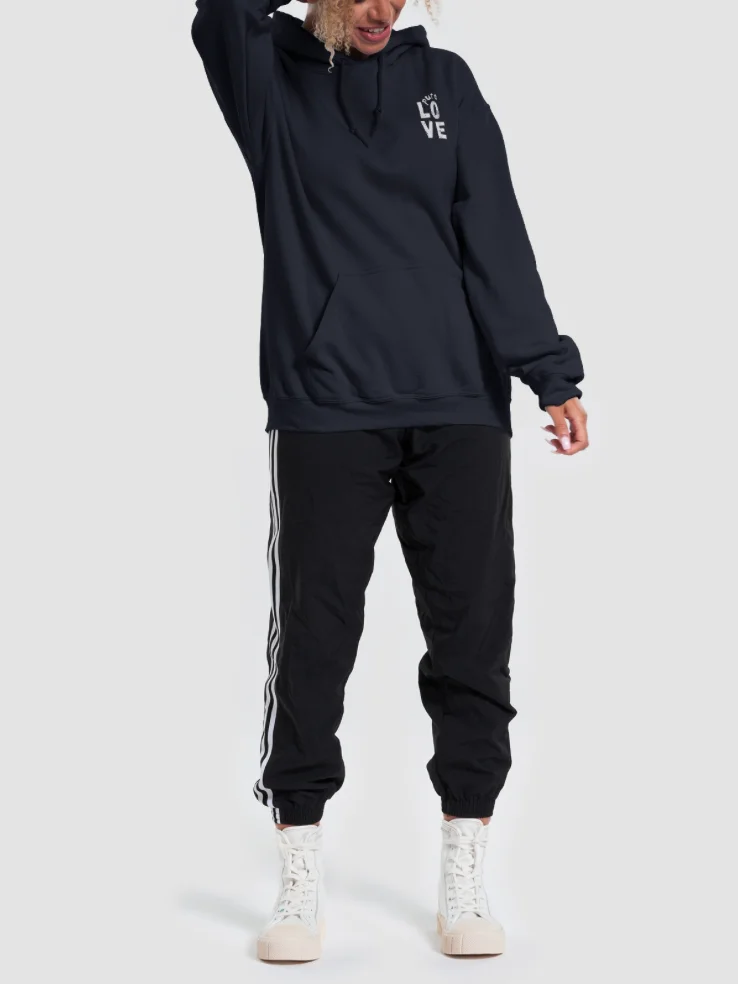 White Pure LOVE on Classic Hoodie product image (5)