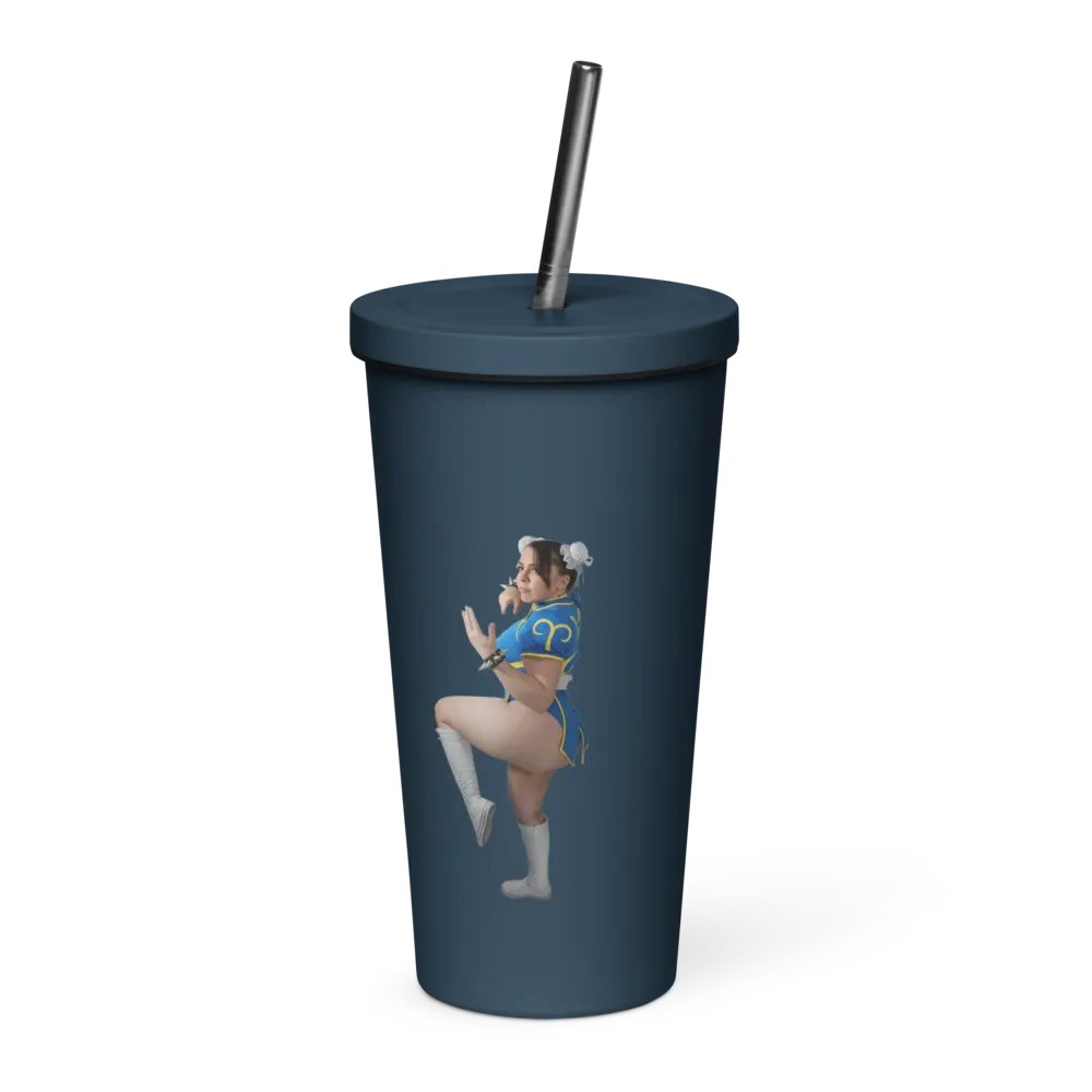 Chun Li Insulated Tumbler w/ Straw product image (3)