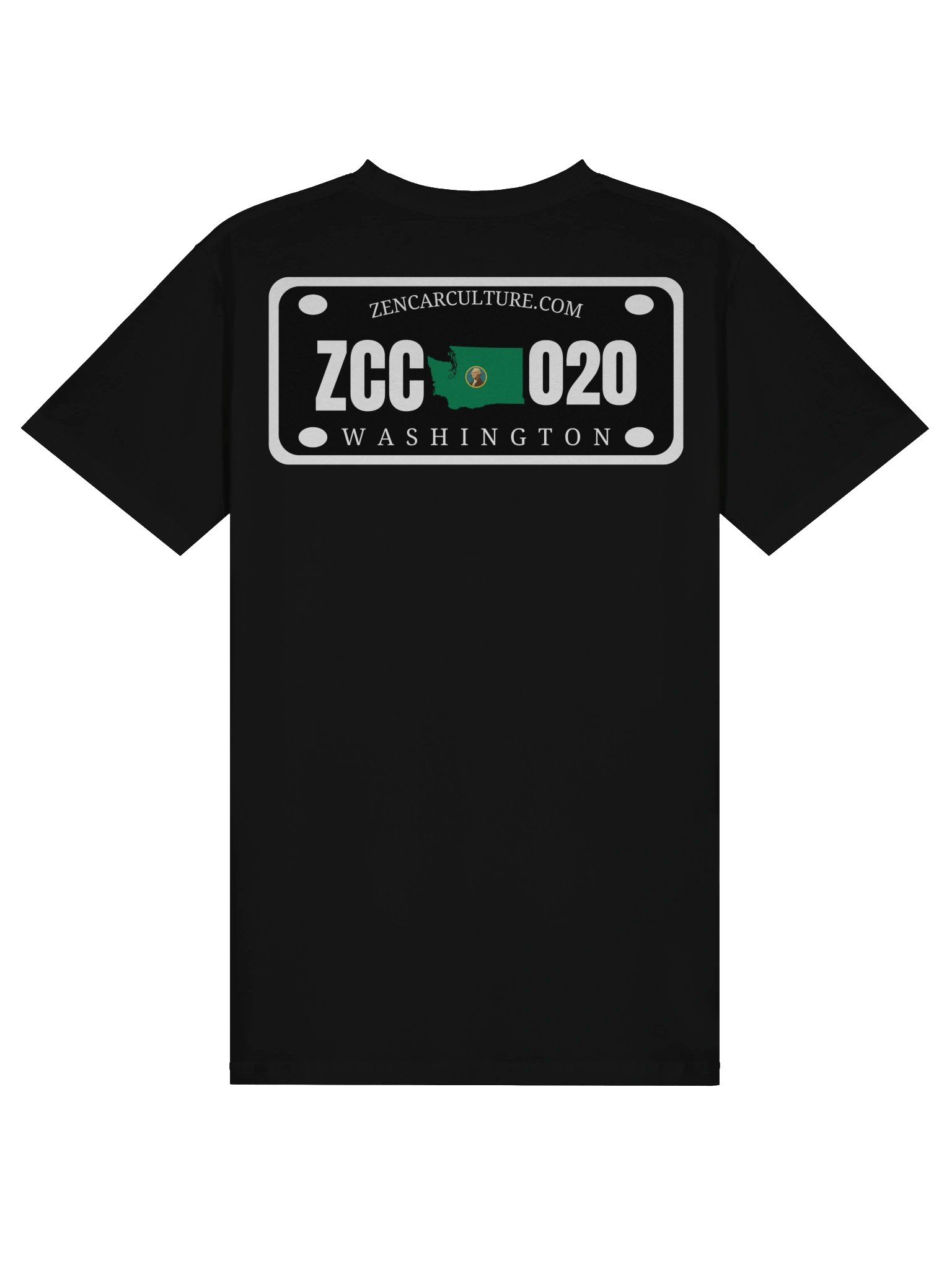 ZCC Washington License Plate Premium Tee product image (1)