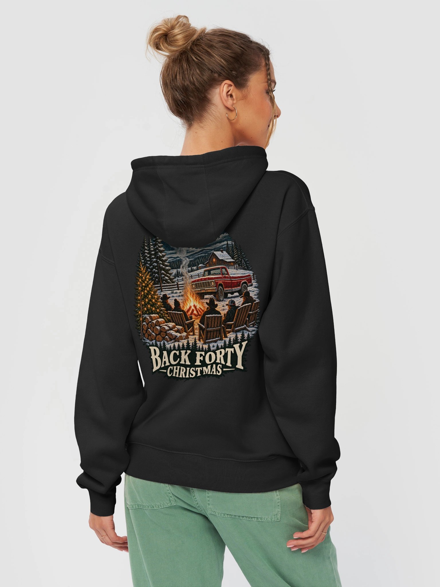 Back Forty Christmas Unisex Hoodie product image (6)