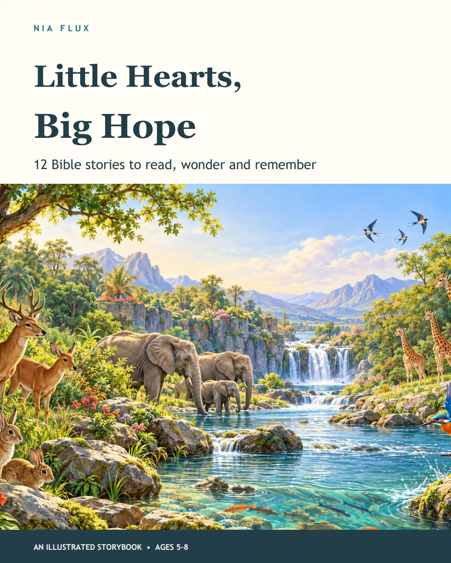 Little Hearts, Big Hope: Illustrated Bible Stories & Activities product image (1)