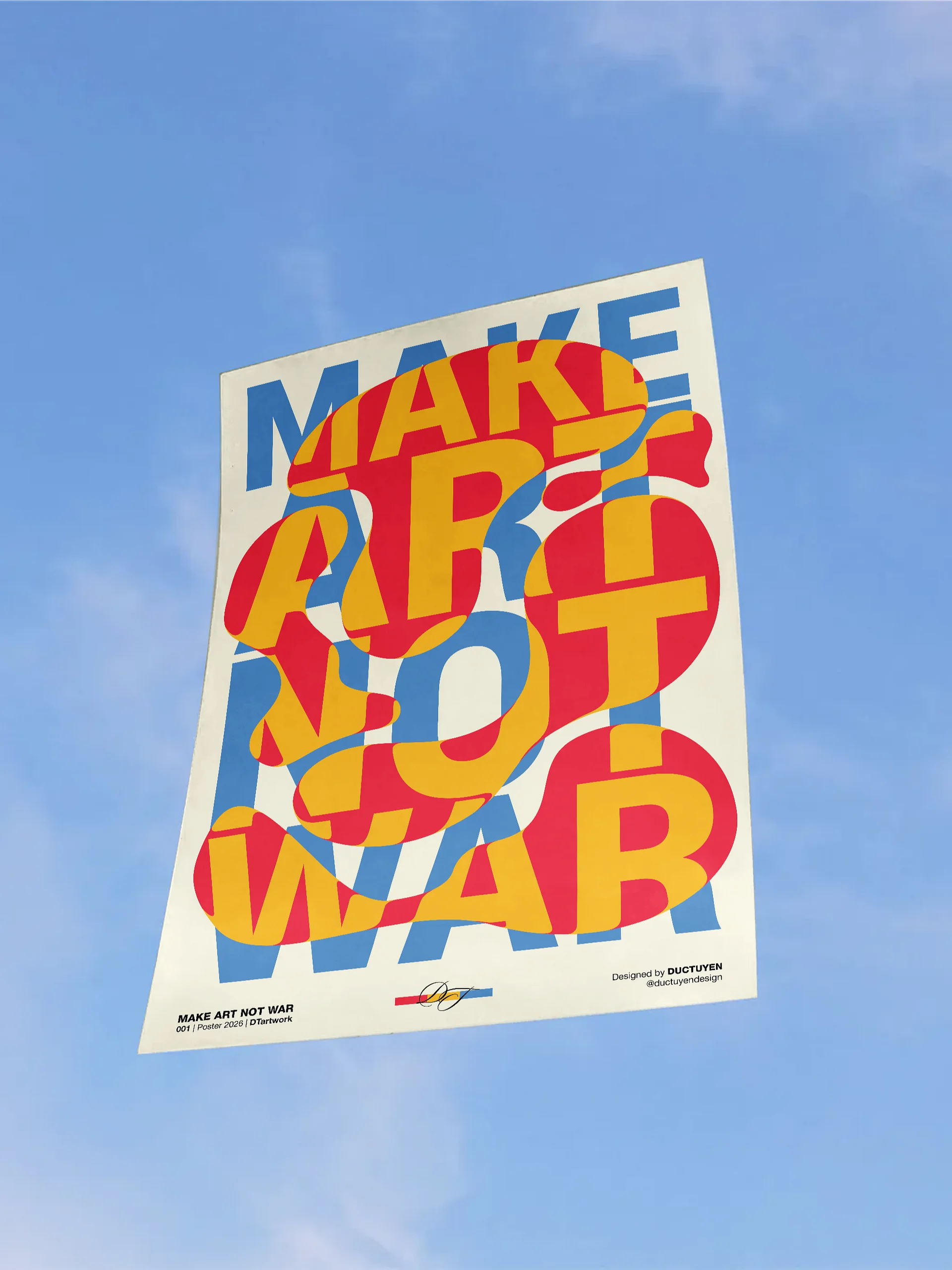 "MAKE ART NOT WAR" Print Poster (Unframe) product image (2)
