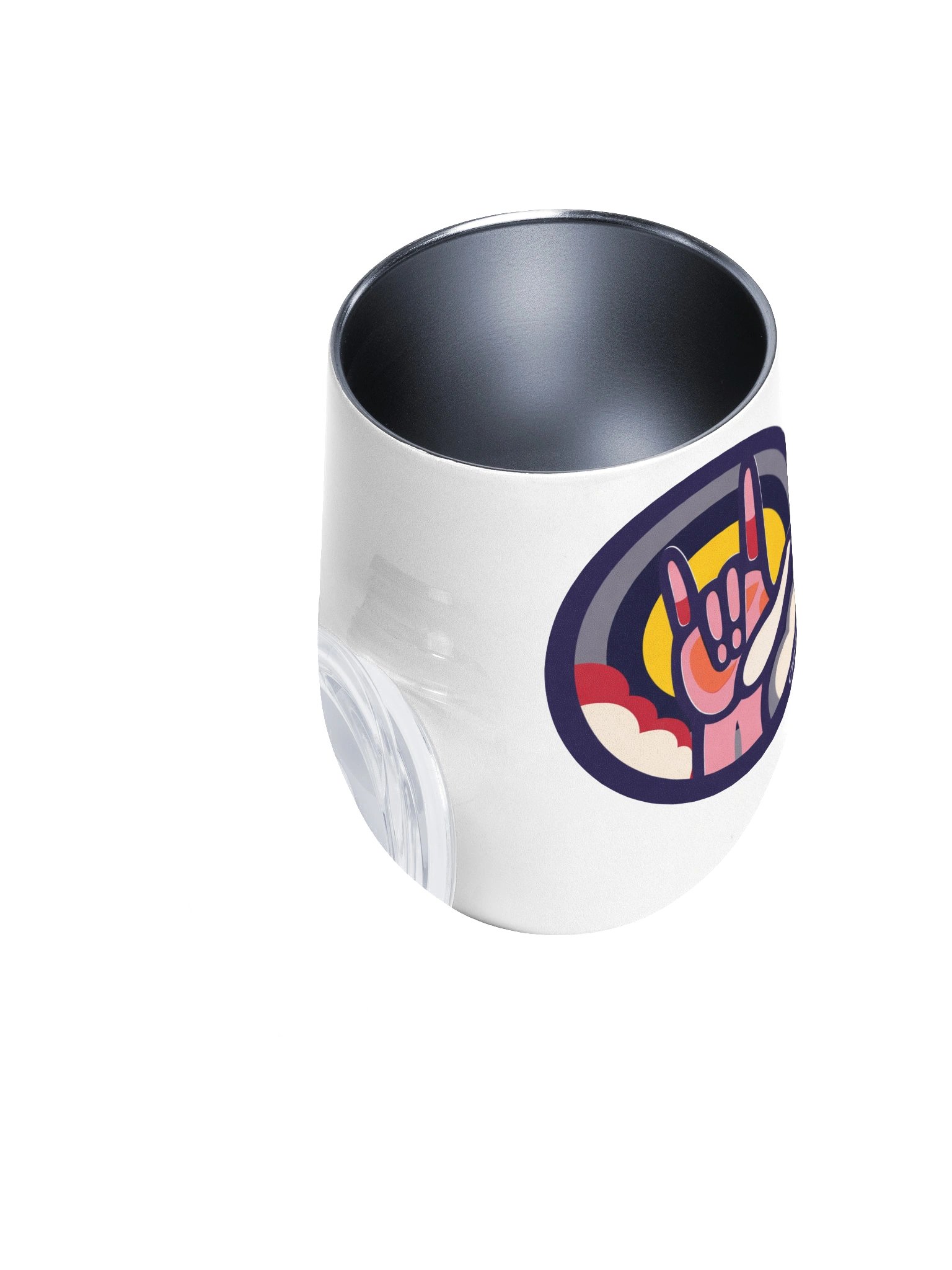 ASL I Love You to Infinity Tumbler | Sign Language Wine Tumbler | Love Without Words | Meaningful Gift | Deaf Community Inspired | 12 oz product image (3)