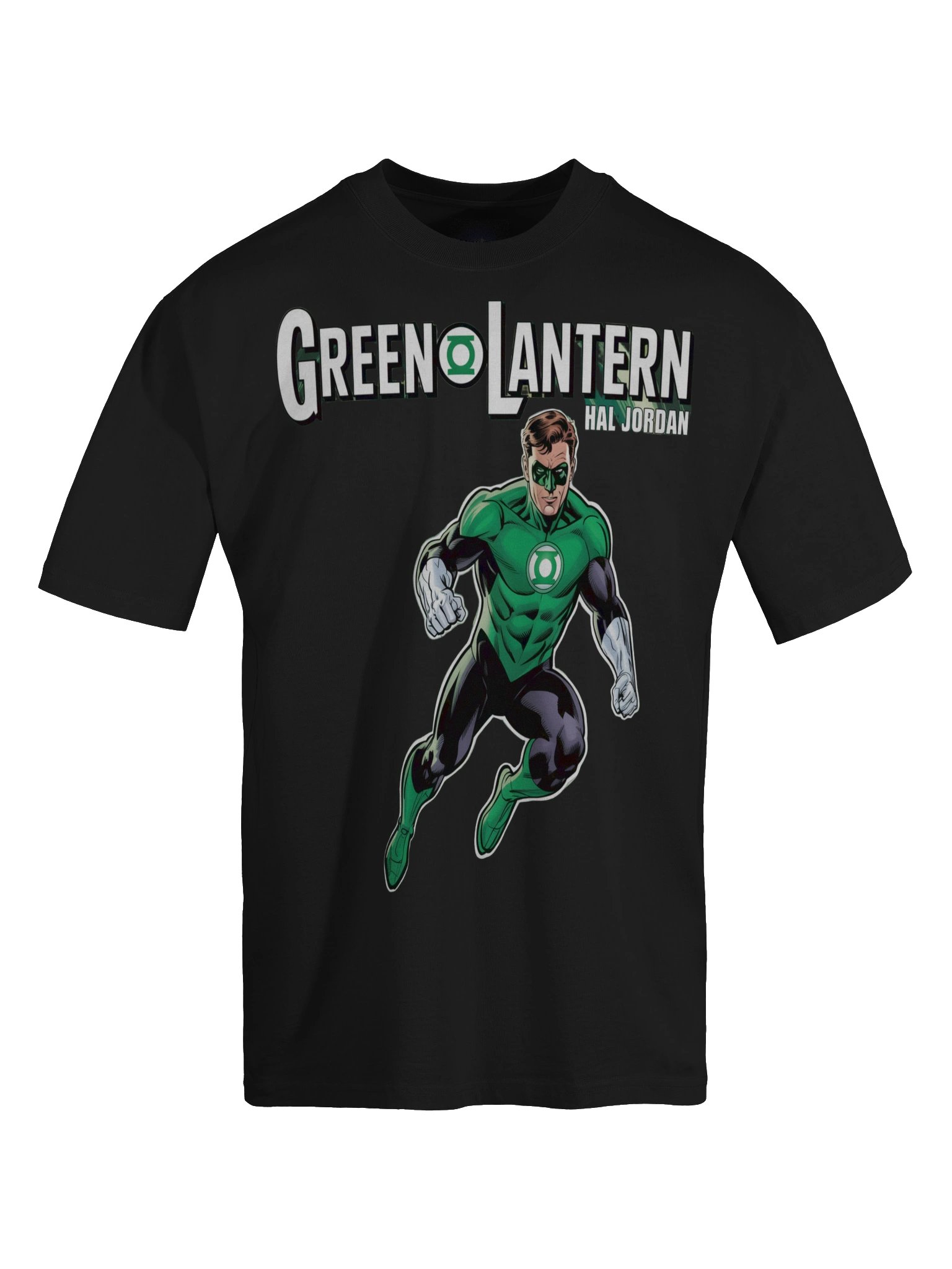 Verdant Vanguard: Hal Jordan Green Lantern Oversized Faded T-Shirt product image (1)