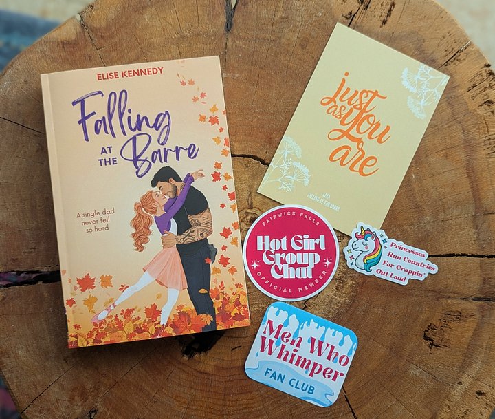 Book Box: Falling at the Barre (signed paperback+swag) product image (1)