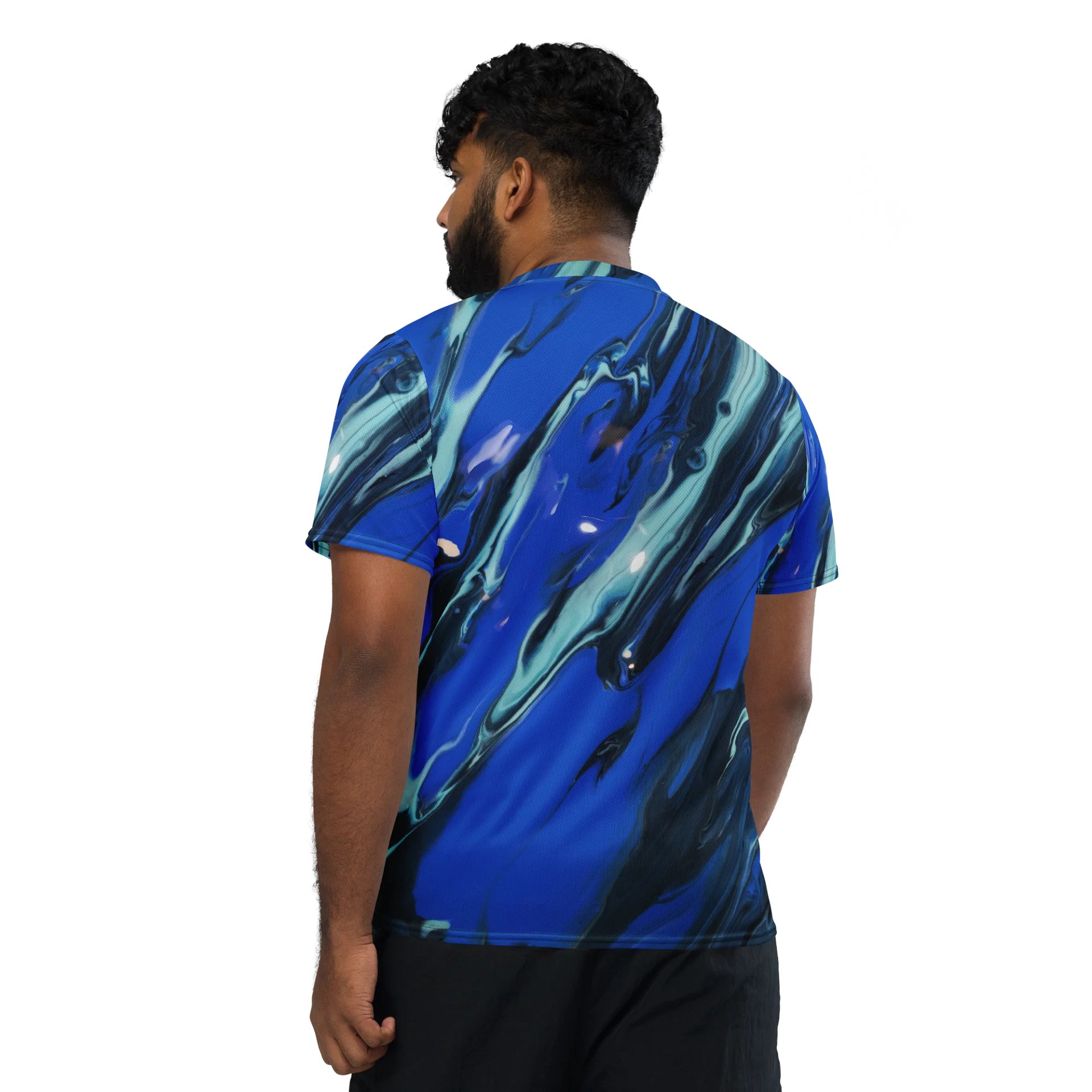 Blue Waves of Pouring art - All over print product image (3)