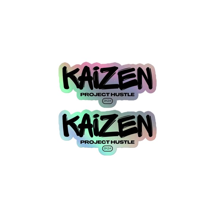 Kaizen logo Holographic Sticker Pack product image (1)