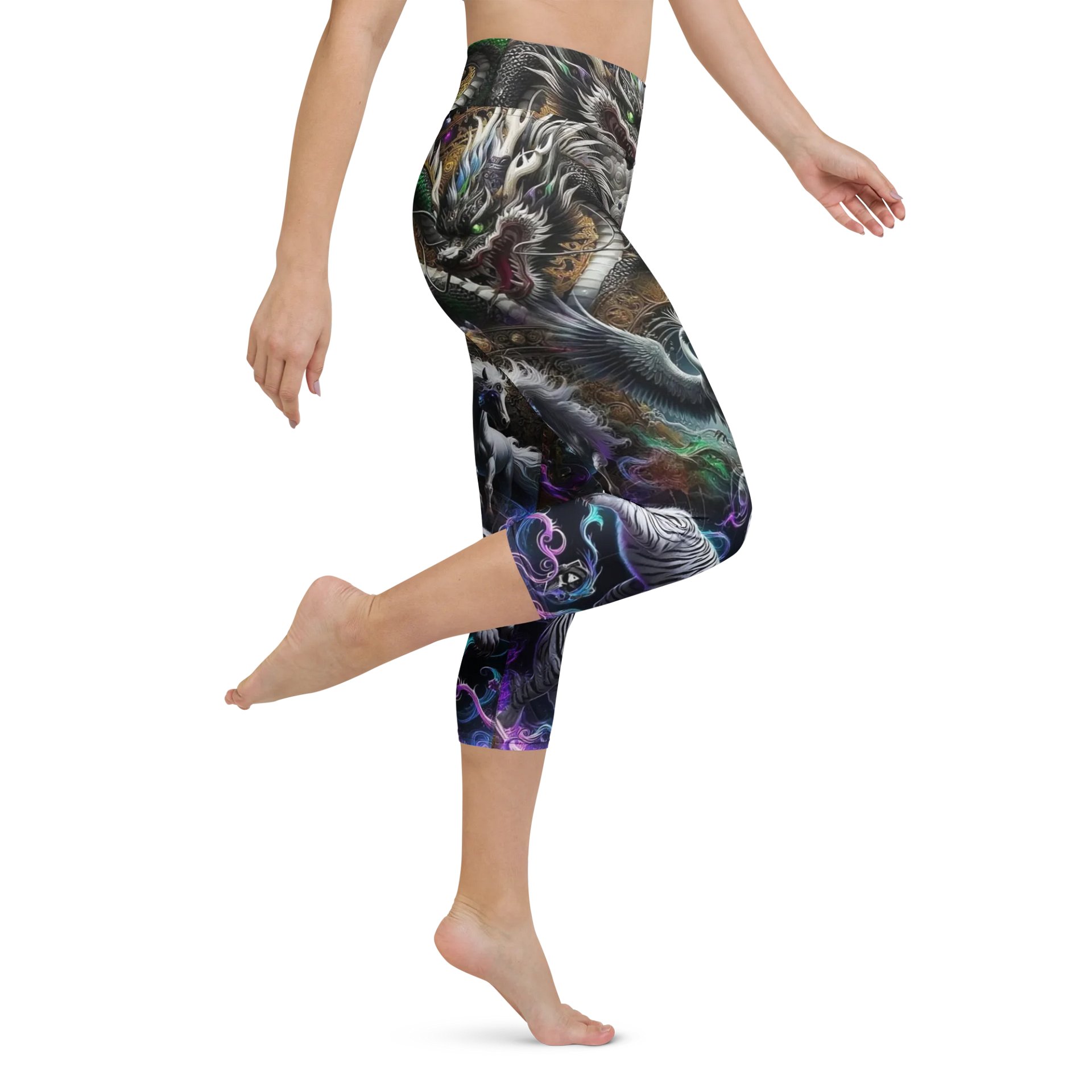 Dragon Scales Yoga Capri Leggings product image (1)