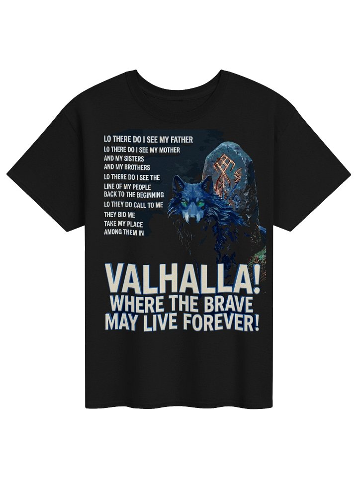 Valhalla Brave Wolf Graphic Tee product image (1)