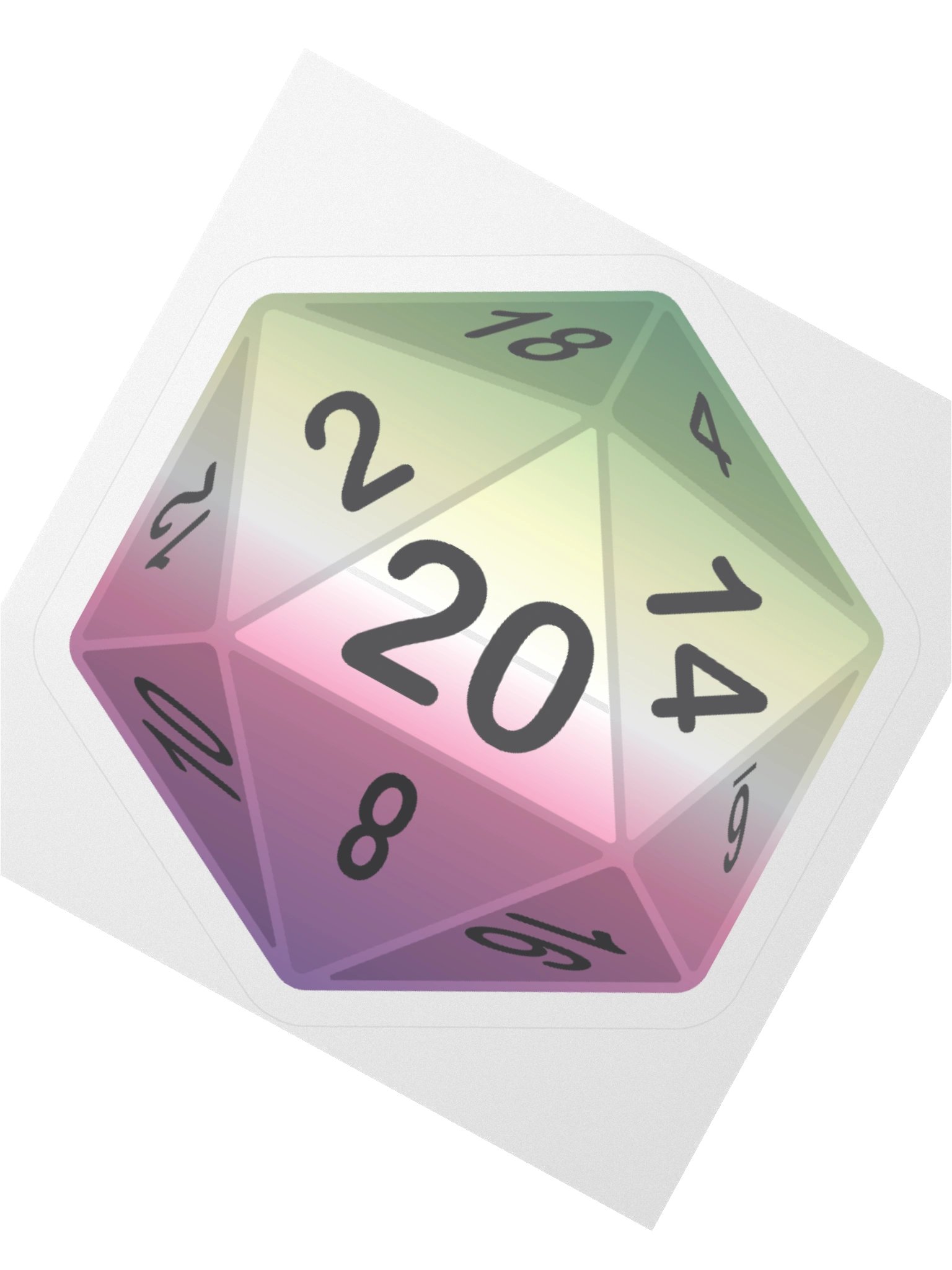 Genderfae Pride D20 Sticker product image (5)