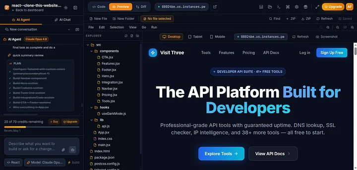 AI Builder IDE Codebase (Full Stack) — React + Node + Next.js product image (1)