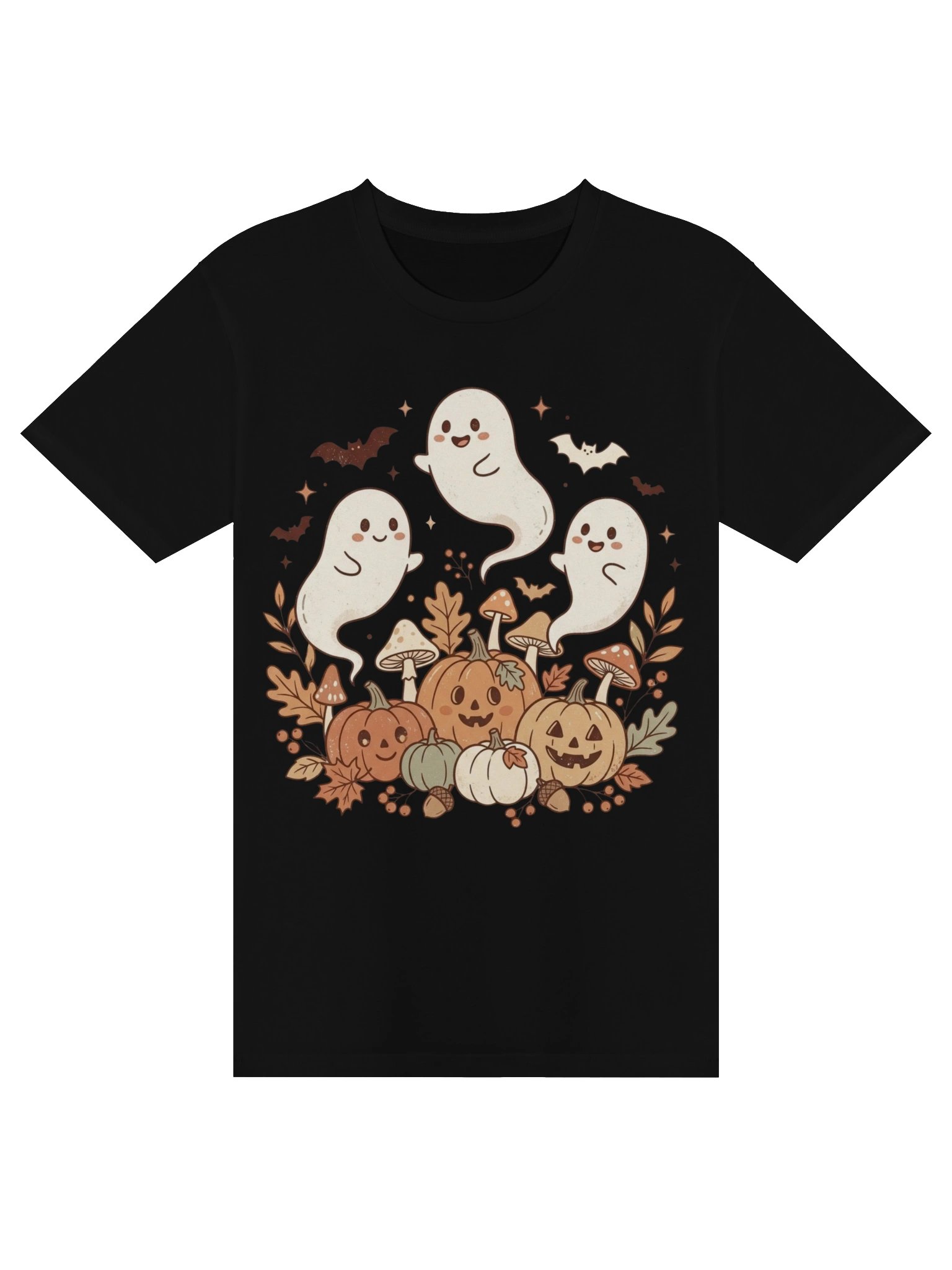 Ghosts & Pumpkins Halloween T-Shirt product image (1)
