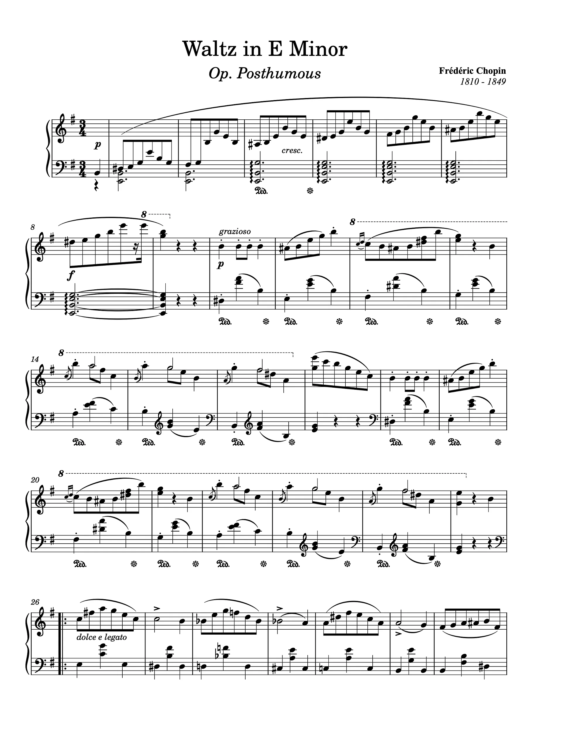 Waltz in E Minor, Op. posth. product image (1)