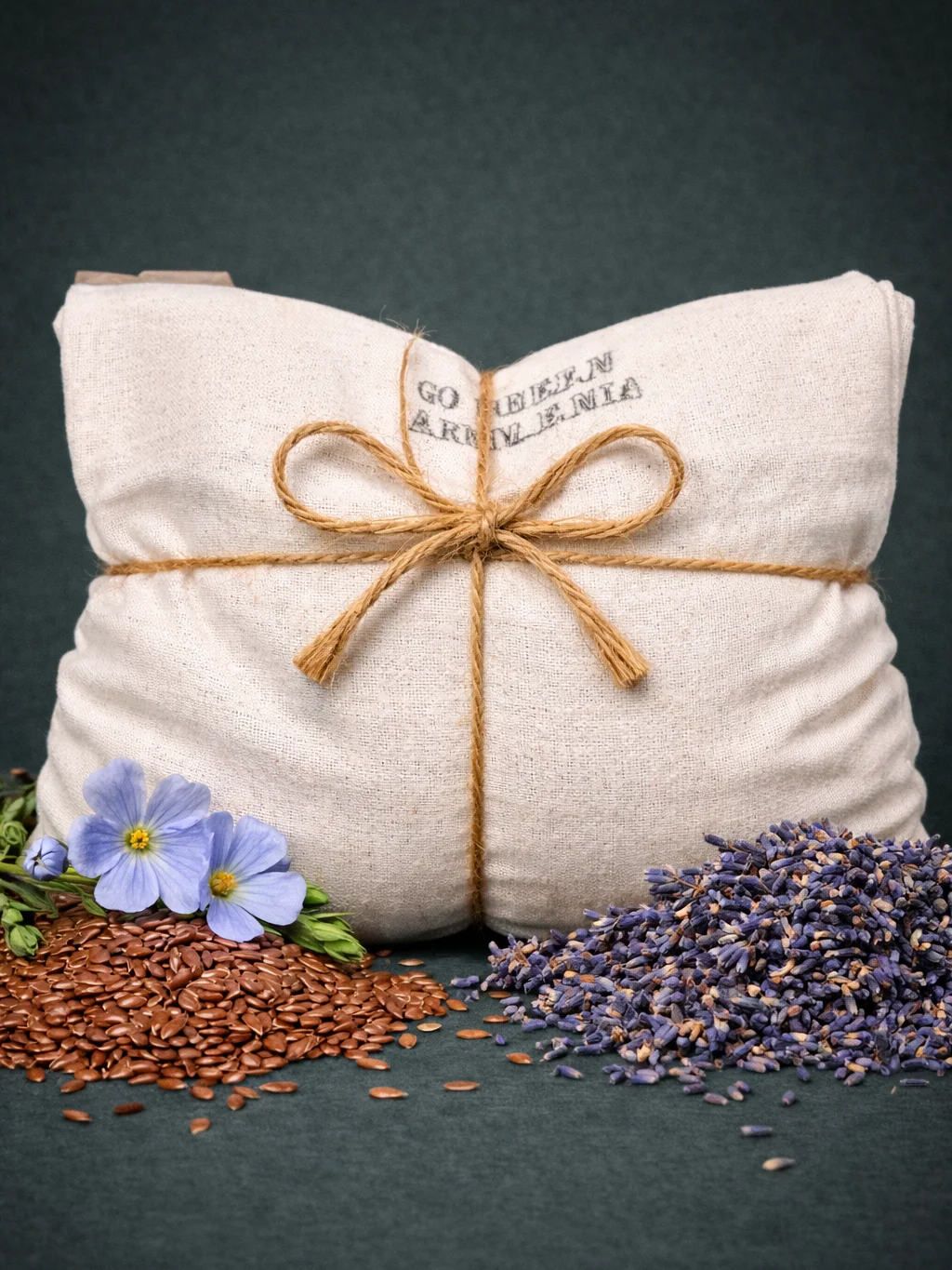 Flaxseed Heating/Cooling Pad with Lavender Sachet product image (1)