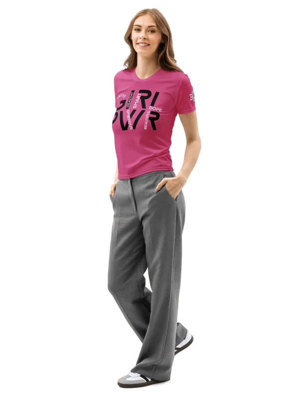 GIRL PWR Word Art Tee Pink product image (3)