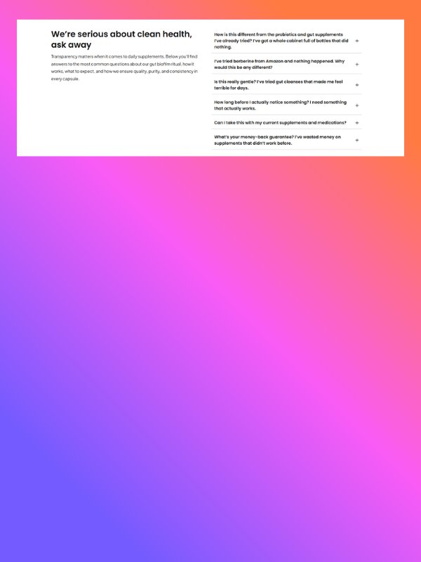 High-Converting Gut Health Supplement Sales Page Template (Biofilm Cleanse Funnel) product image (7)