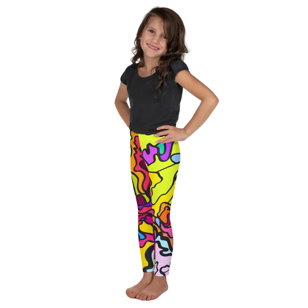 Energize in Color Kids Leggings - Wave at Sunset product image (4)