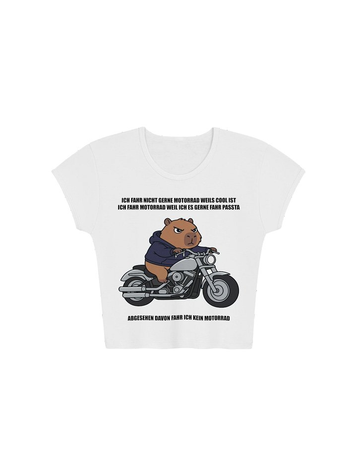 LA Apparel Womens Ribbed Baby Tee Crop Top product image (2)
