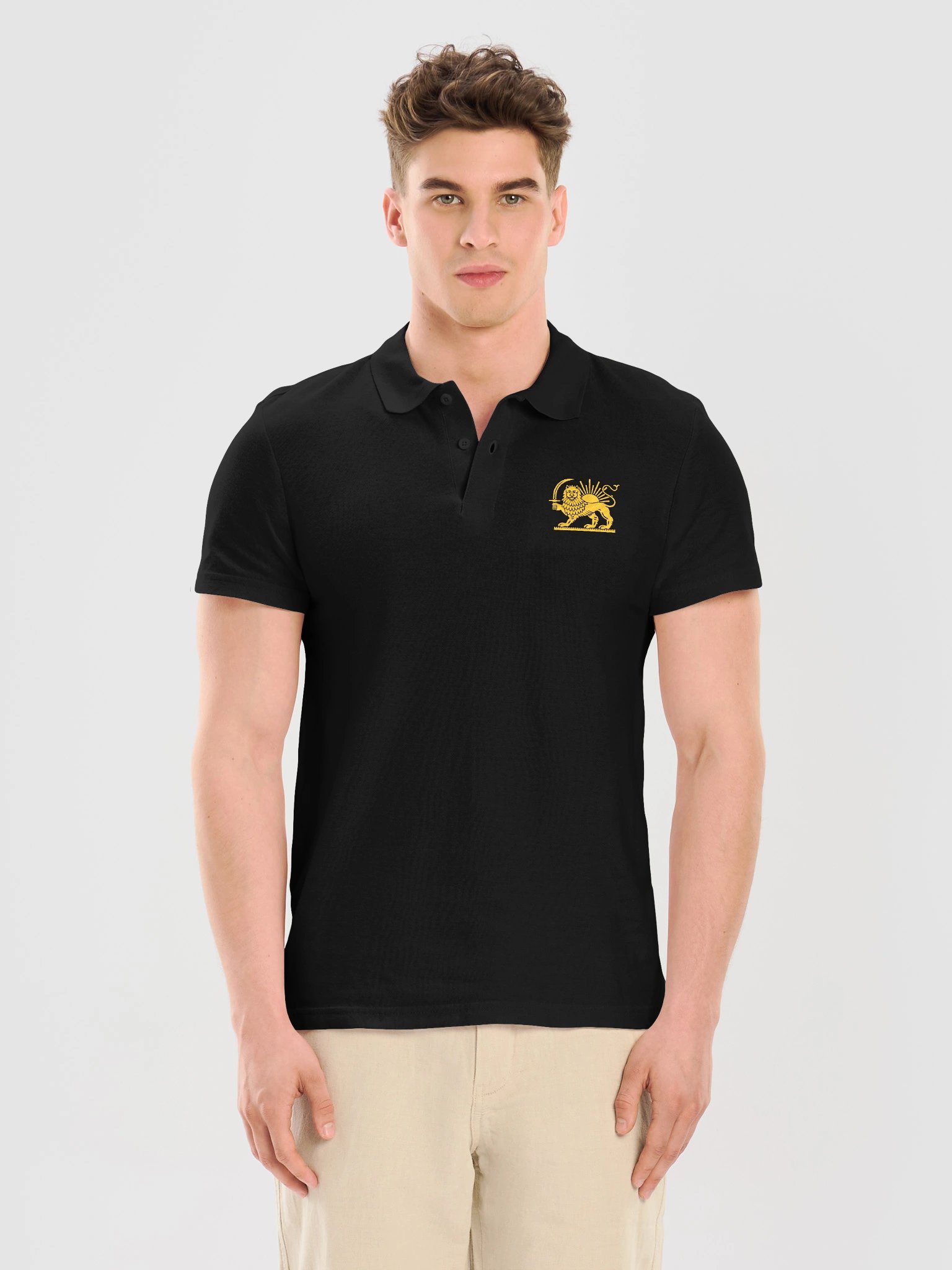 KAMANGIR Lion & Sun Embroidered Polo product image (9)