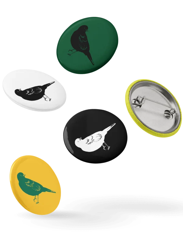 The Wandering Nightingale Pin Collection - Pin Buttons Set product image (4)