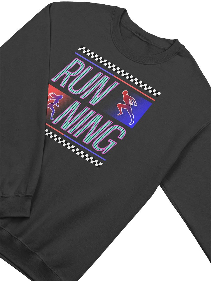 Running Stripes Glowing Runners Crewneck Sweatshirt product image (2)