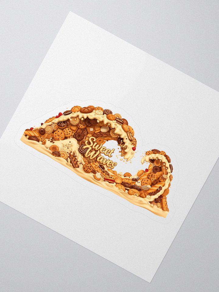 Sweet Treats Typography Kiss Cut Stickers product image (2)