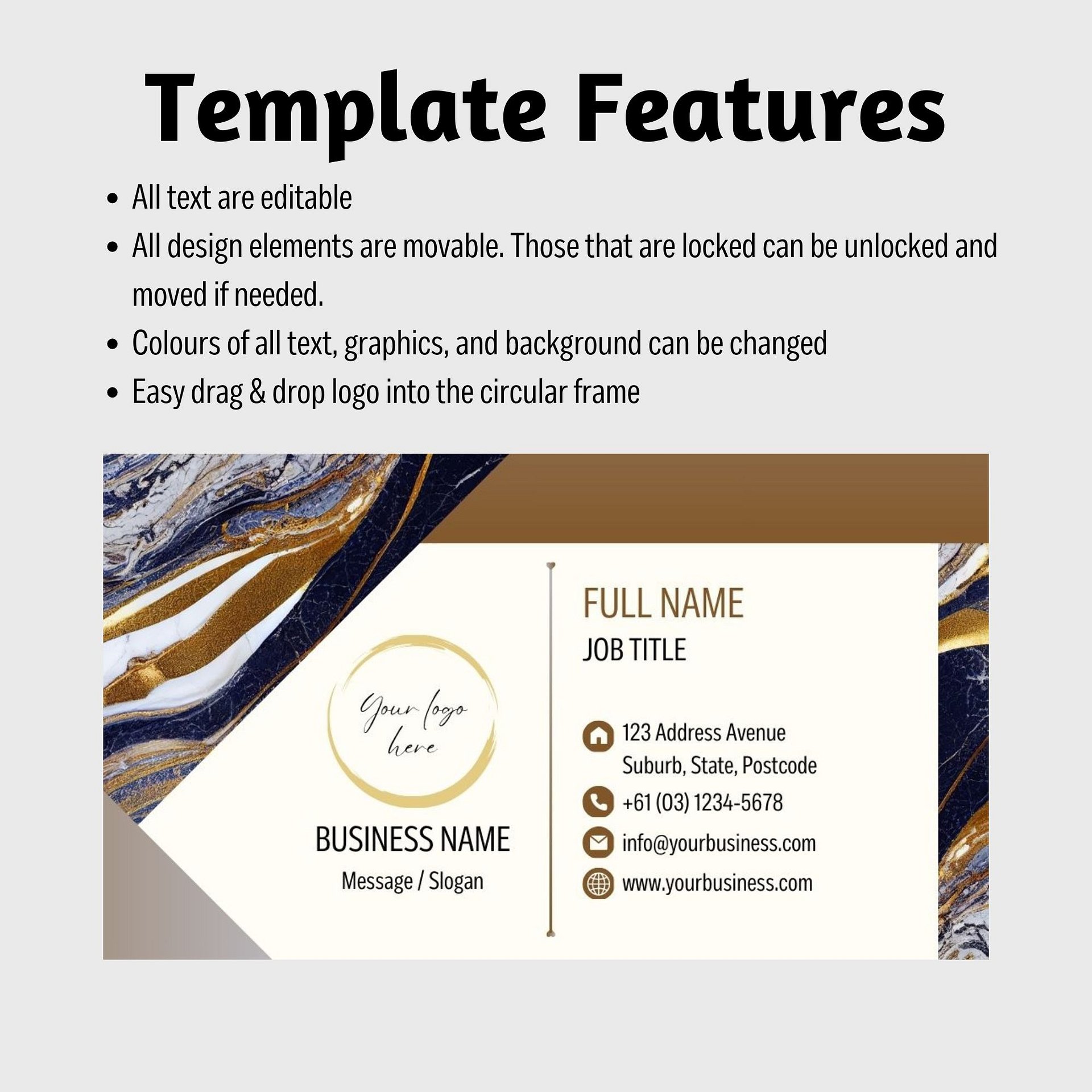 Aurelia - Business Card Template product image (7)