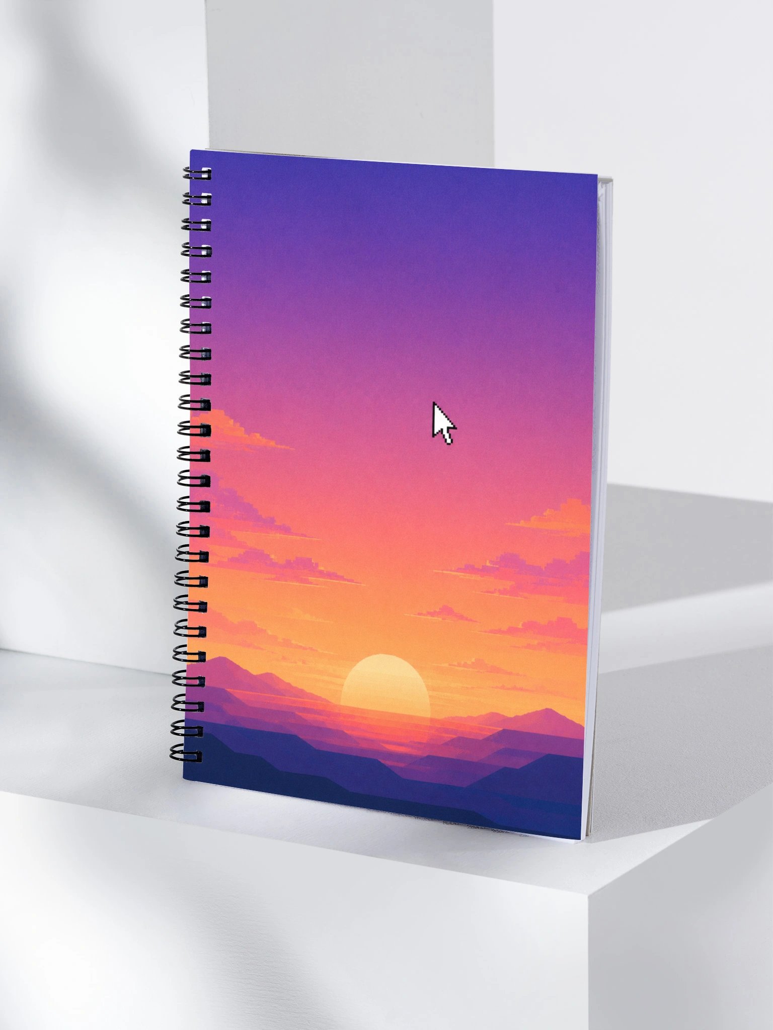 Cursor Sunset — Dotted Spiral Notebook product image (5)