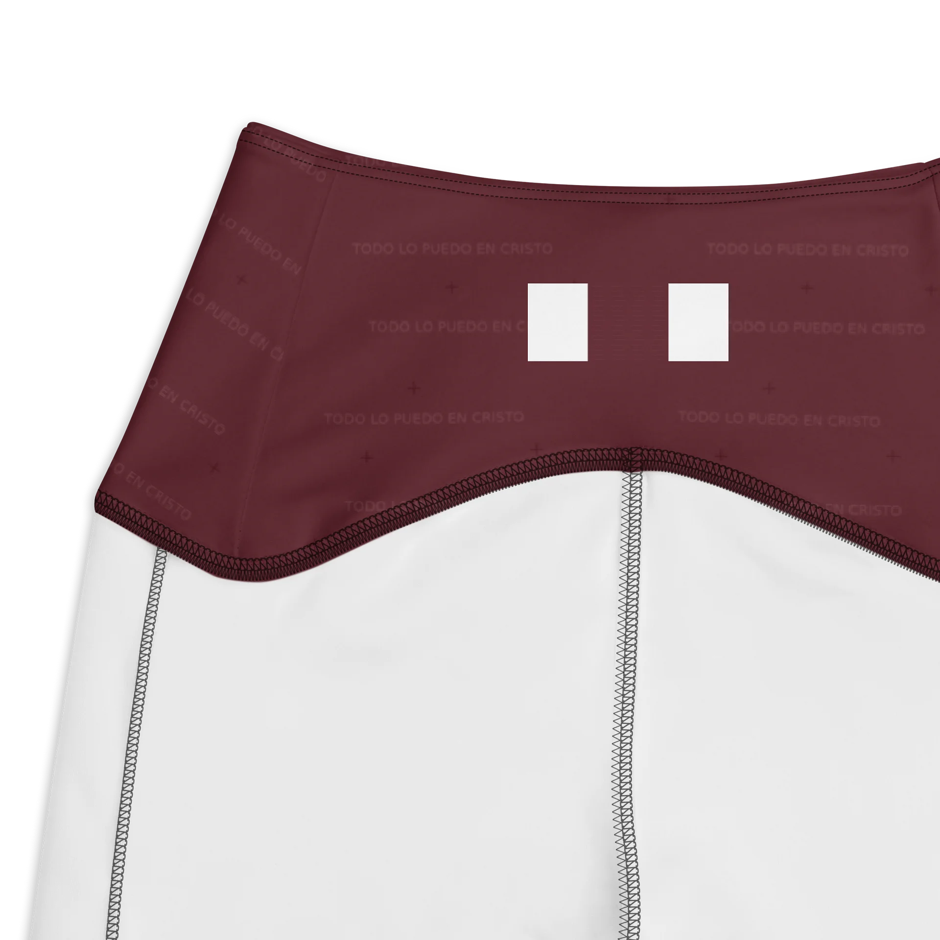 Crossover Leggings with Pockets — Women Who Lift (Burgundy) product image (3)