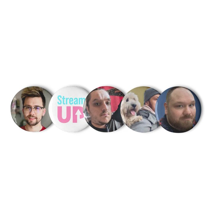 Team StreamUP Pin Button Set product image (1)