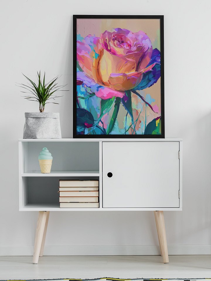 Impressionist Rose Poster product image (1)