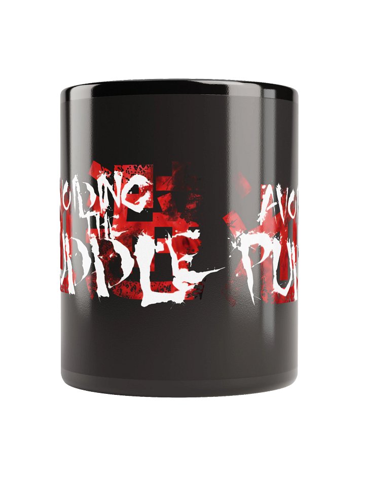 Avoiding The Puddle Logo Black Mug product image (2)