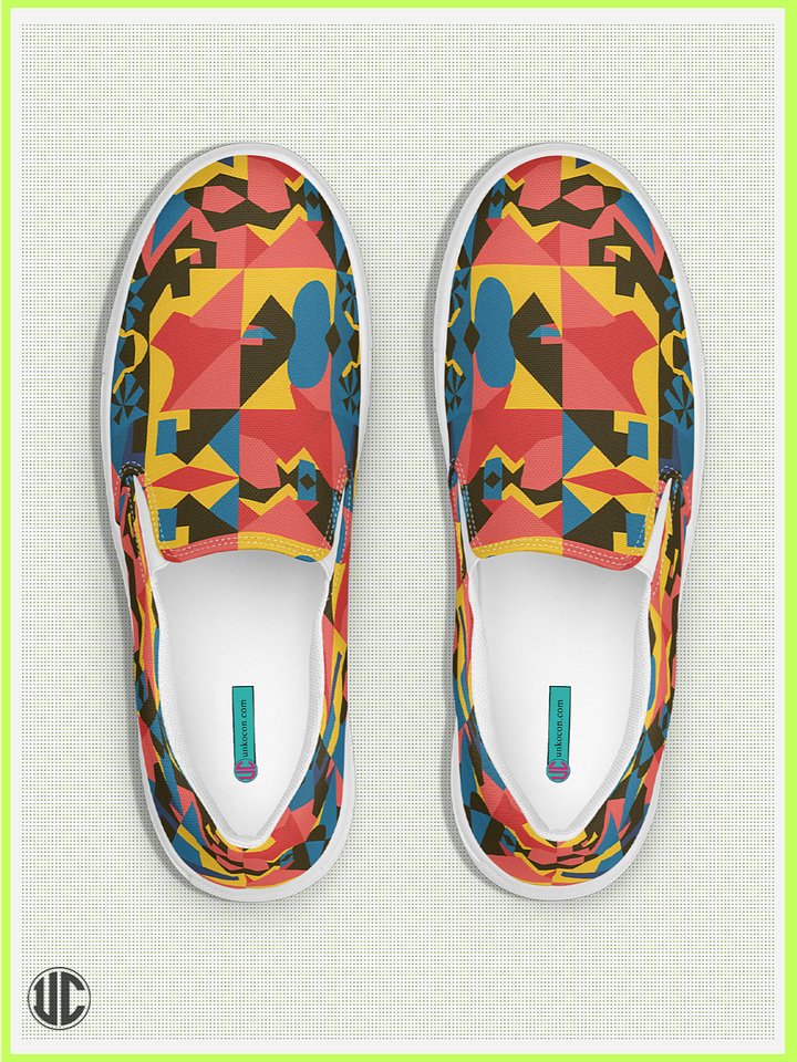 UnkoCon – Boho Mosaic Women’s Slip-On Shoes product image (1)