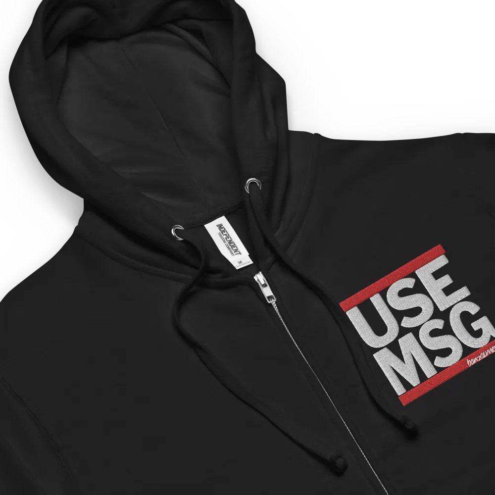 USE MSG ZIPPED HOODIE product image (3)