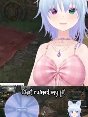 Chat RUINED my outfit... summer is almost gone! But we love the maid anytime anyway. #vtuber #chaos #vtuberclips #fitcheck