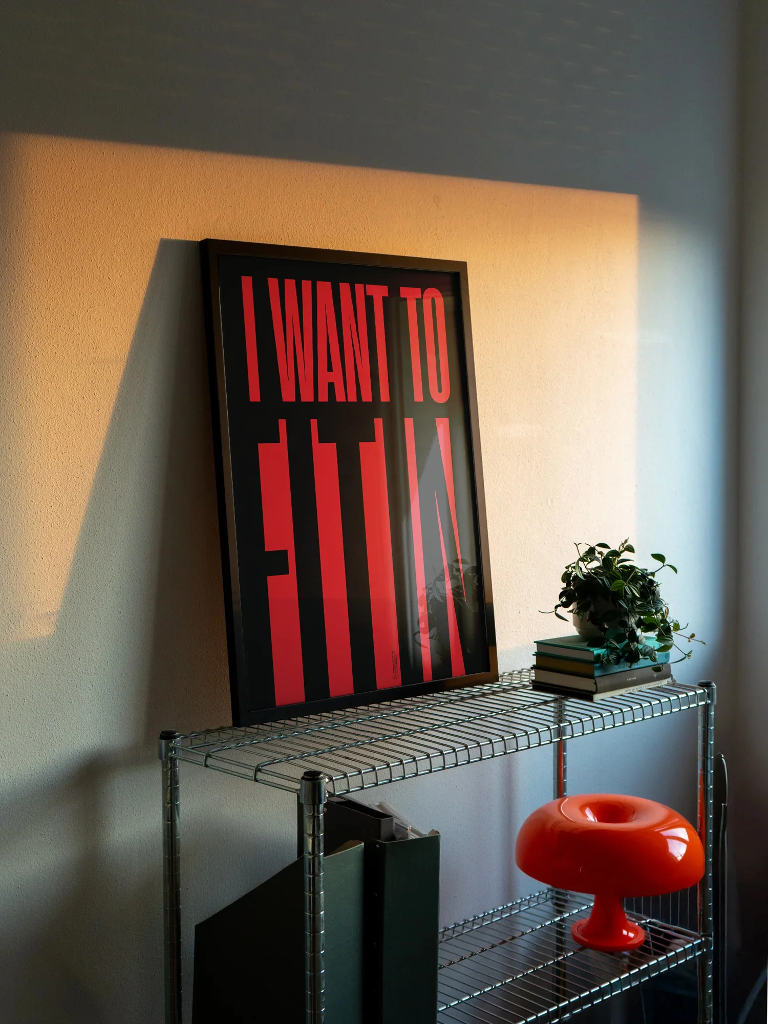 "FIT IN" Framed Poster product image (2)