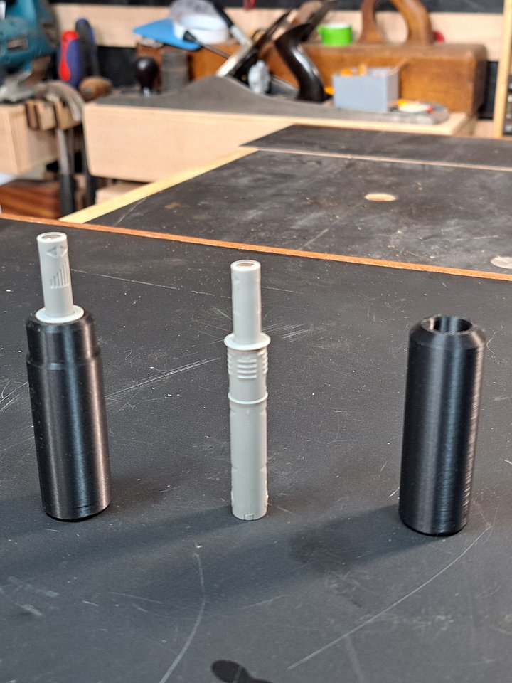 Pop-up Bench Dogs with MFT Undermounts 3D print files. product image (2)