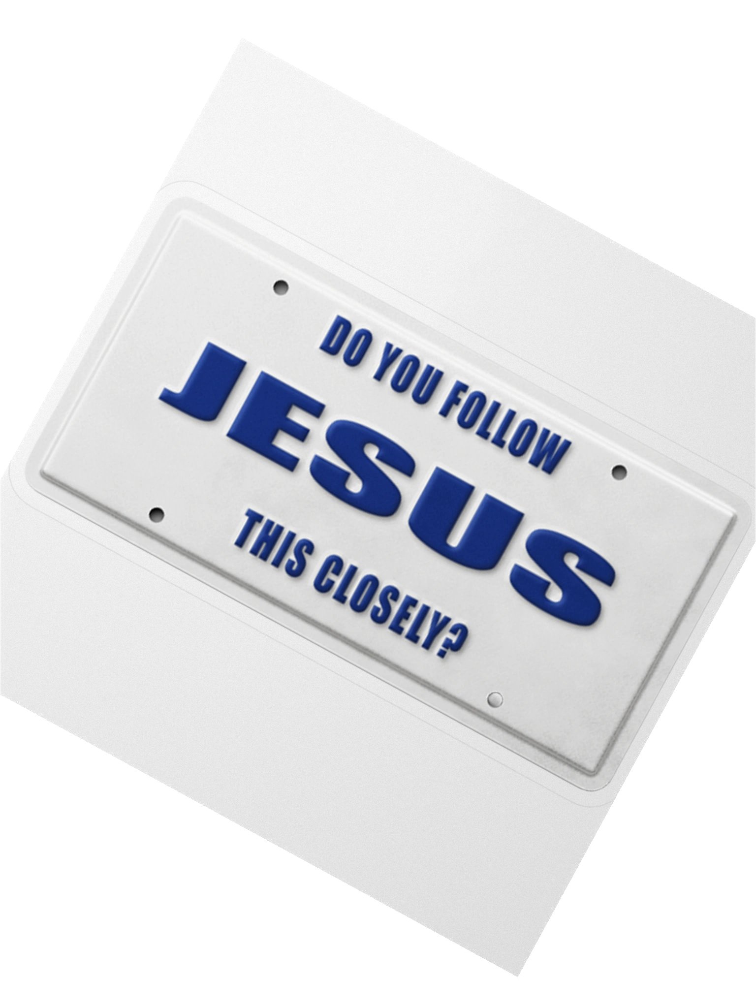 Do You Follow Jesus This Closely? Window Sticker product image (2)