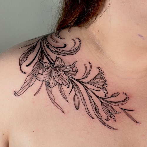 Shoulder lilies for Dianna :)